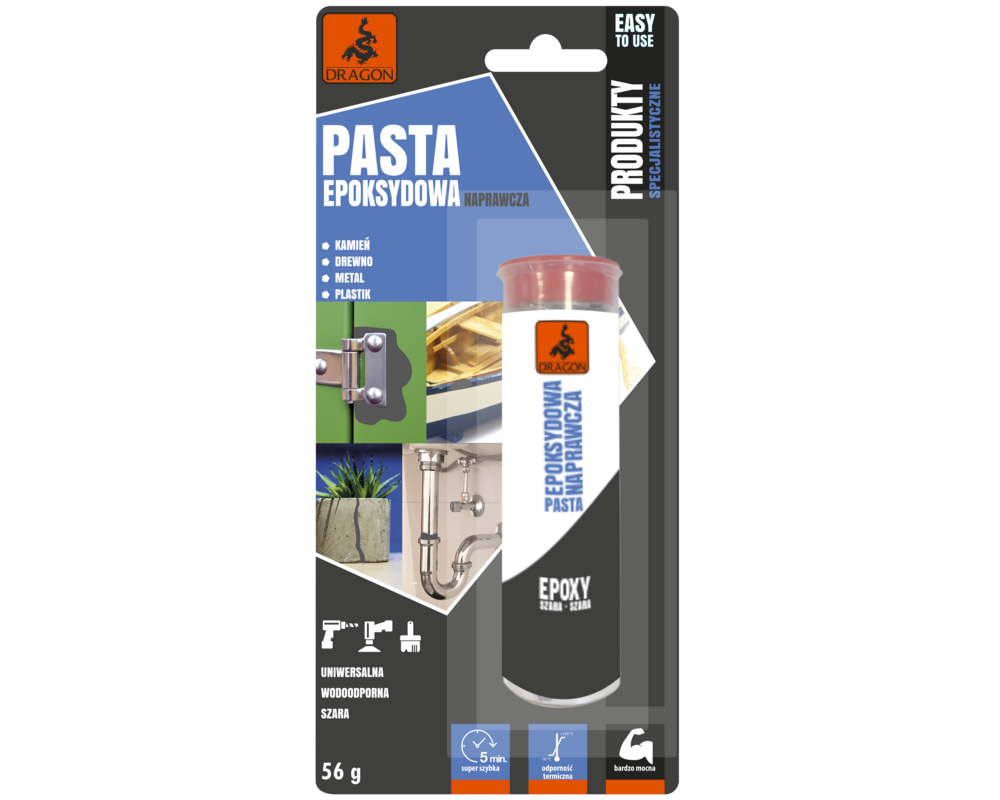 Pasta epoksydowa naprawcza 56g DRAGON