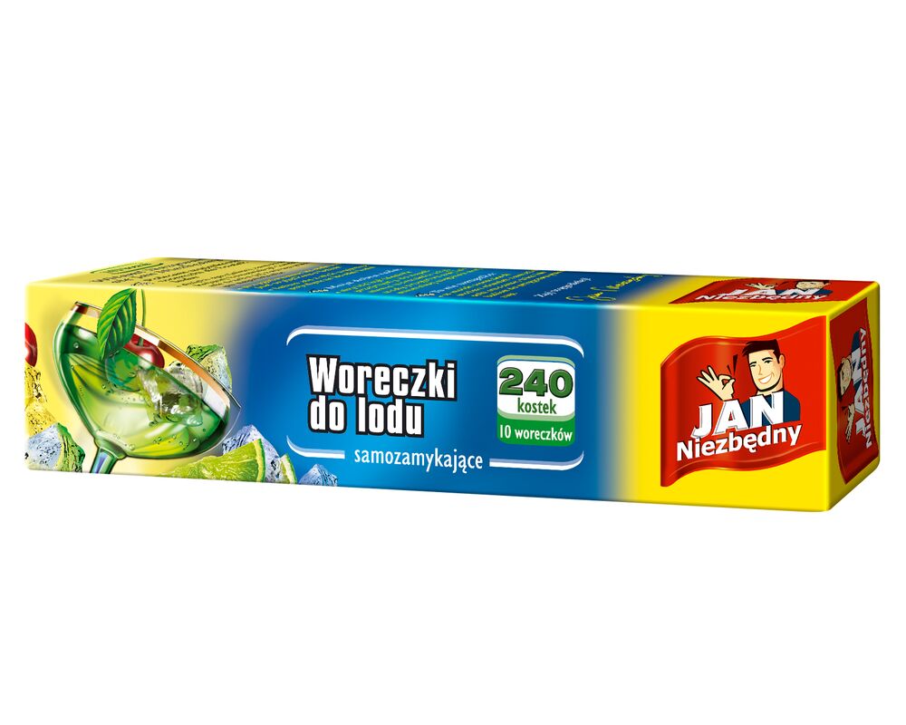 Woreczki do lodu pudełko 240 sztuk Jan Niezbędny