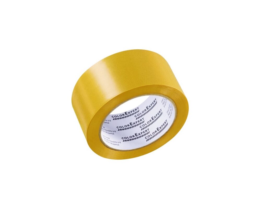 Taśma PVC 50 mm x 30 m żółta 40°C UV14