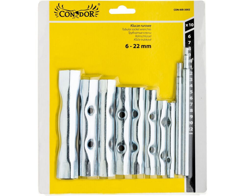 Klucz rurowy 6,0 - 22 mm zestaw 8 sztuk Condor