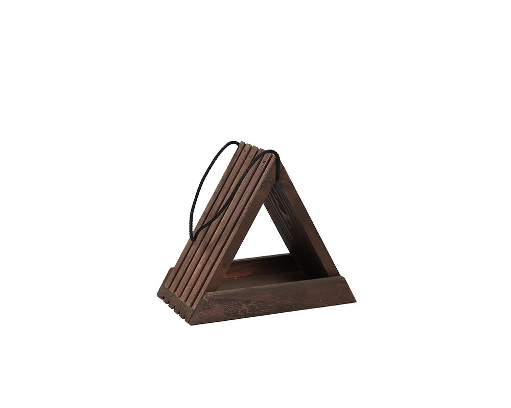 Karmnik trójkąt TD410.BR 24,5 x 22 x 14,5 cm brązowy