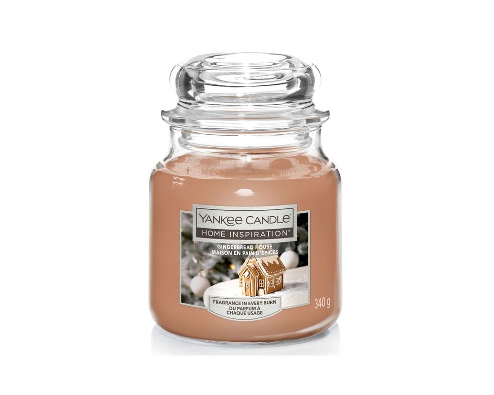 Świeca Home Inspiration słoik średni Gingerbread House Yankee Candle