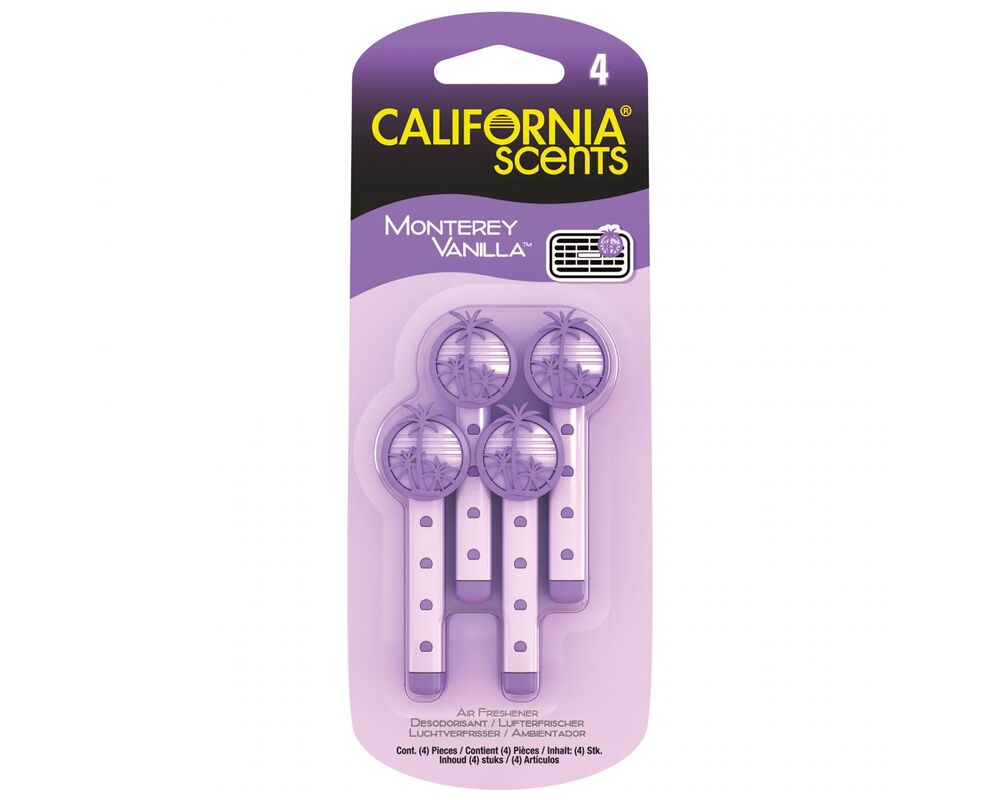 Pałeczki Vent Sticks do nawiewu w samochodzie Monterey Vanilla 4 szt. CALIFORNIA SCENTS