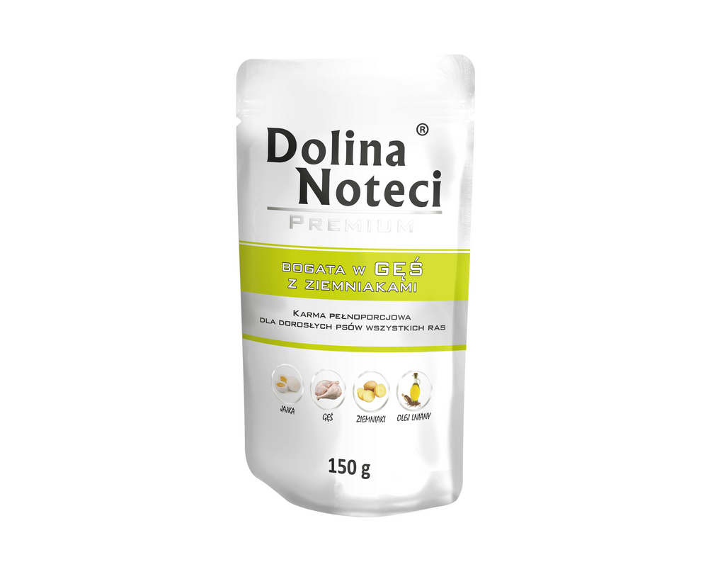 Karma mokra dla psa BOGATA W GĘŚ 500 g Dolina Noteci