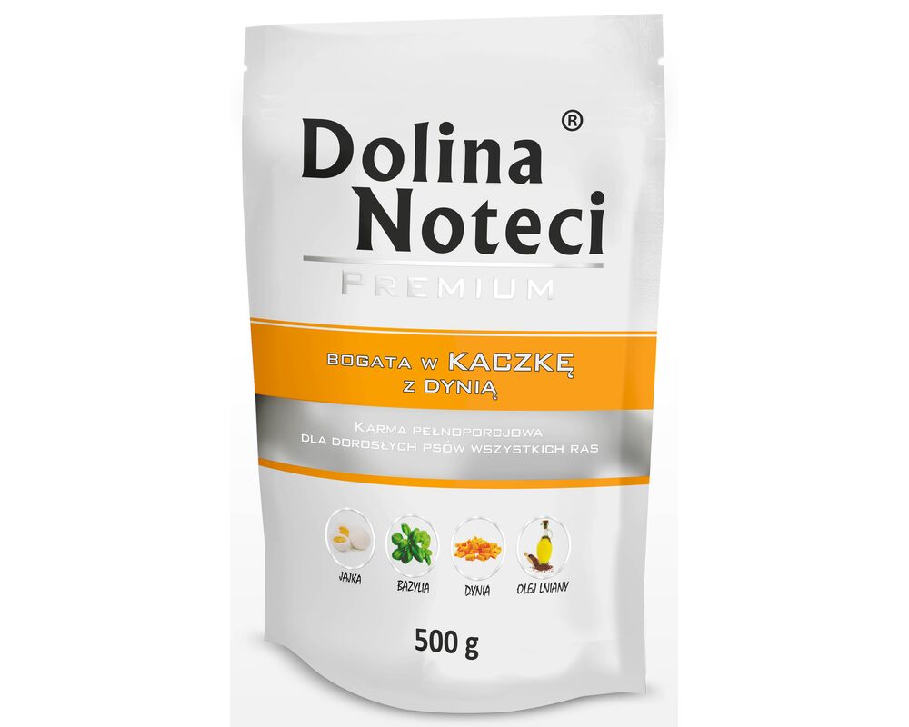 Karma mokra dla psa BOGATA W KACZKĘ 500 g Dolina Noteci