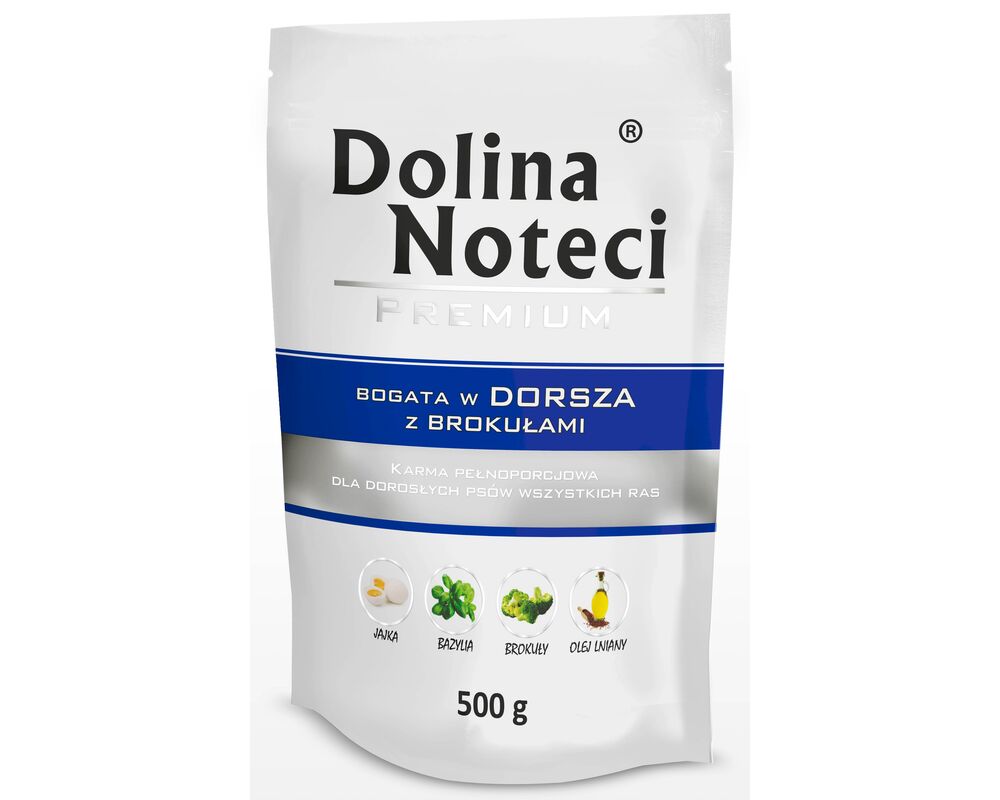 Karma mokra dla psa BOGATA W DORSZA 500 g Dolina Noteci