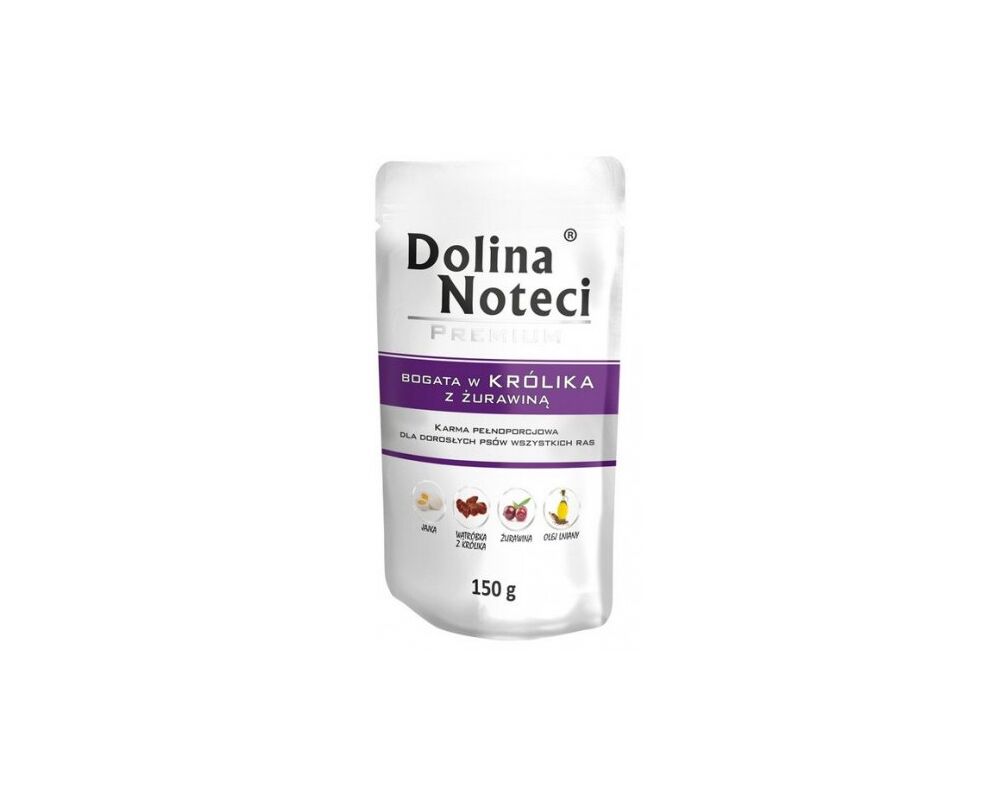 Karma mokra dla psa BOGATA W KRÓLIKA 150 g Dolina Noteci