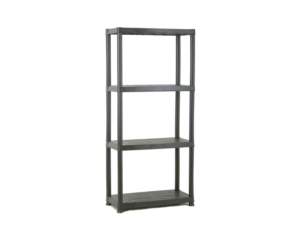 Regał plastikowy PRIMO 61 x 31 x 130 cm czarny