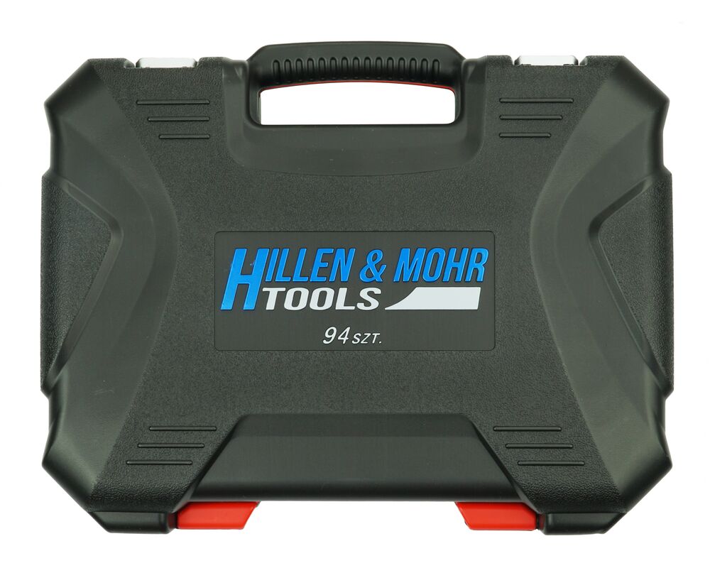 Zestaw kluczy nasadowych Hillen&Mohr 17K094 CrV 94 szt. 18 x 1/2", 13 x 1/4"