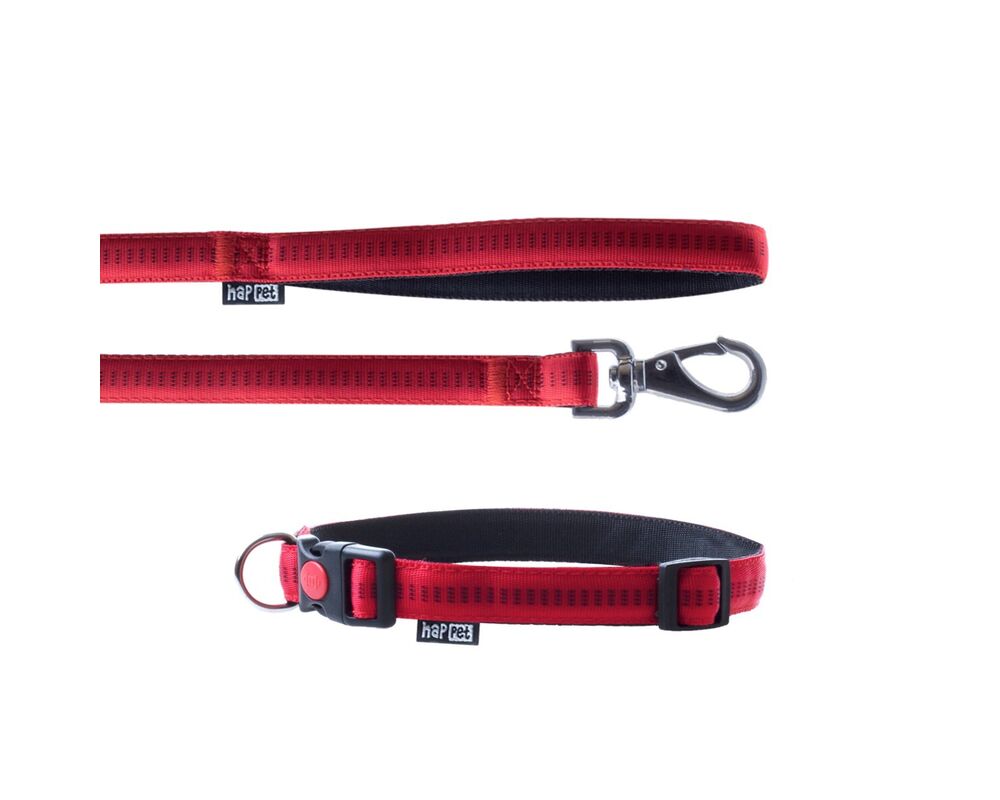 Smycz + obroża Soft Style czerown XL 2,5cm