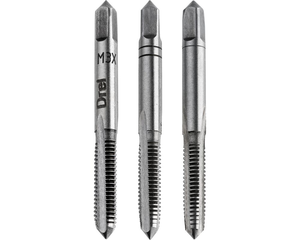 Gwintownik M 3 komplet 3 sztuki Drel