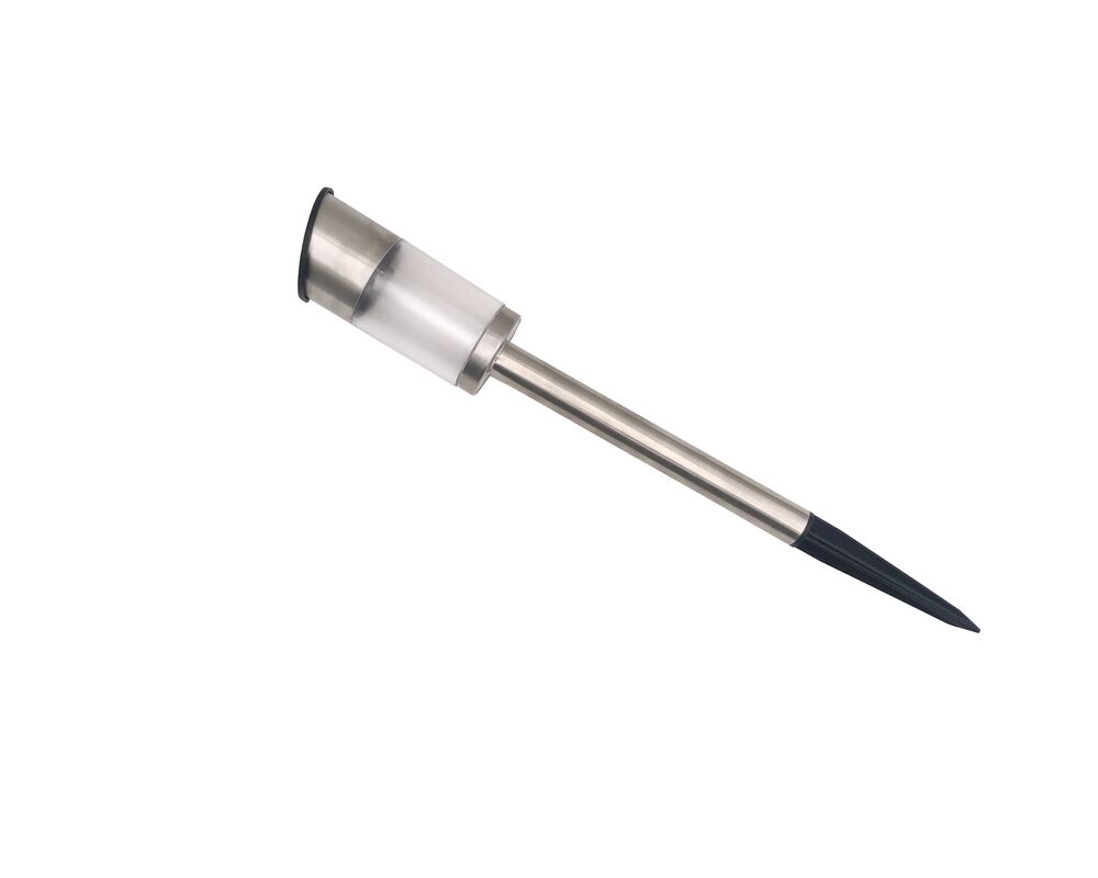 Zestaw lamp solarnych 30 cm inox 6 sztuk