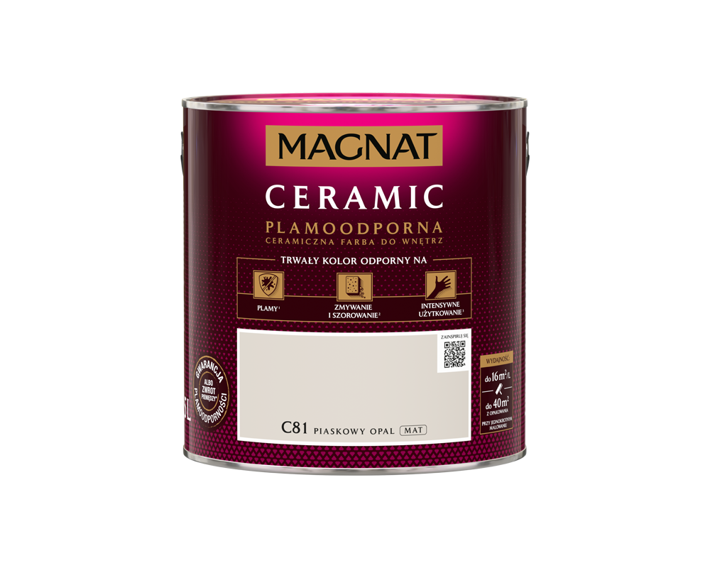 Farba ceramiczna piaskowy opal C81 2,5 l Magnat