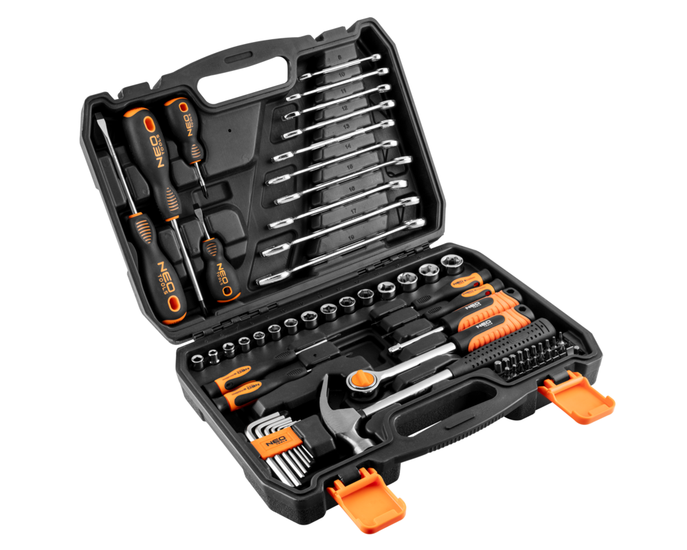 Zestaw narzędziowy 1/4", 3/8" 73-elementowy NEO