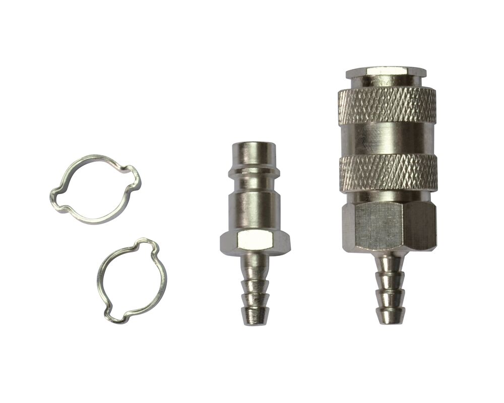 Zestaw końcówek do węży z zaciskami Ø 6 x 11 mm