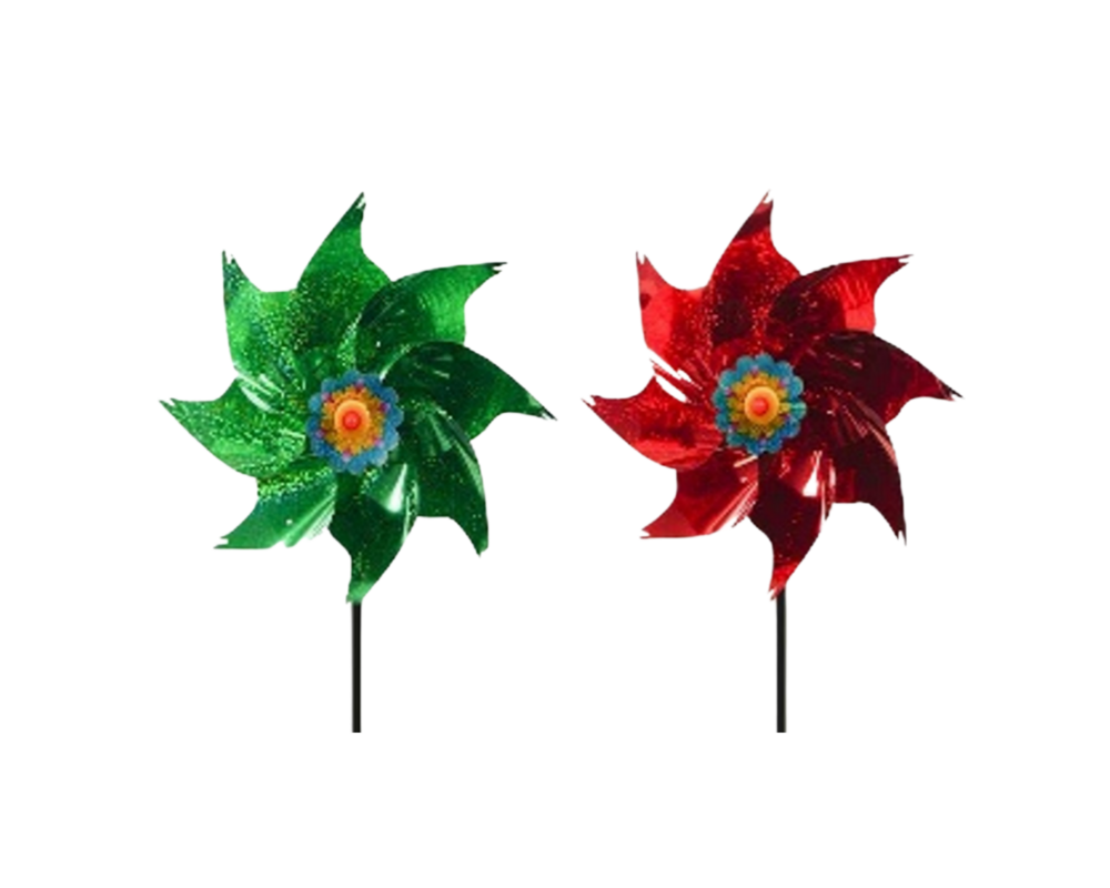 Wiatraczek zielony/czerwony 46 cm