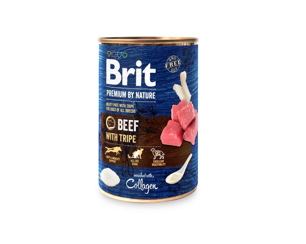 Karma mokra dla psa Beef & Tripe 400 g Brit Premium by Nature