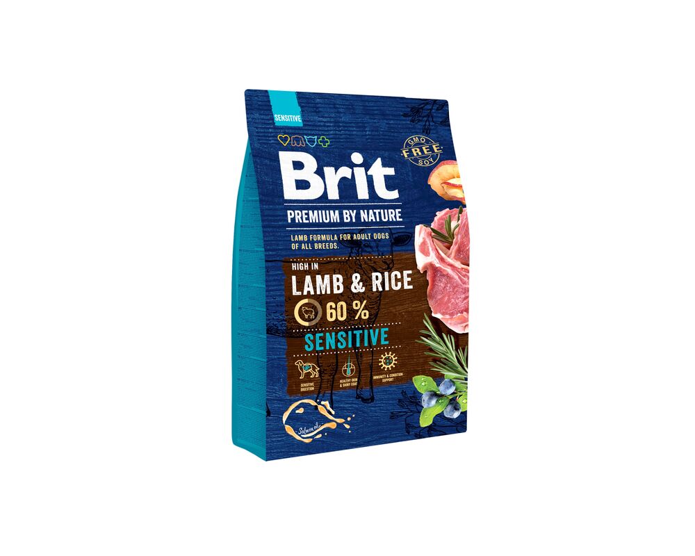 Karma sucha dla psa Premium by nature Sensitive lamb 3 kg Brit