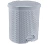 Kosz na śmieci z pedałem Tjark "rattan-style" 21 l nordic grey
