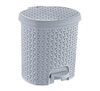 Kosz na śmieci z pedałem Tjark "rattan-style" 5,5 l nordic grey