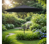 Parasol ogrodowy uchylny ciemnoszary 300 cm