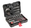 Klucze nasadowe 1/4", 3/8", zestaw 63 sztuki Top Tools