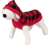 Sweter dla psa czerwono-czarny z kapturem XL-40 cm happet