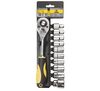 Klucz nasadowy 1/2", zestaw 11 sztuk TOPEX