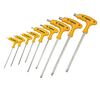 Klucz Torx typu "T" T10 - T50, zestaw 9 sztuk TOPEX