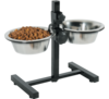 Zestaw 2 miski 16 cm 0,7 l + stojak regulowany ZOLUX