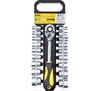 Klucz nasadowy z grzechotką 1/2'' 8,0-32 mm komplet 19 szt. Drel
