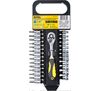 Klucz nasadowy z grzechotką 1/4'' 4,0-13 mm komplet 27 szt. Drel
