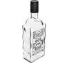 Butelka klasztorna z zakrętką i nadrukiem bimber 0,5 l