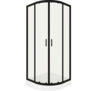 Kabina natryskowa prosta KP-KAMA-1580-T czarna 80 cm Liveno