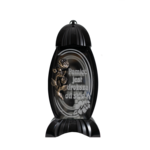 Lampion z napisem srebrny 36 cm