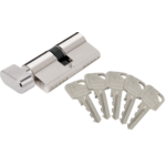 Wkładka bębenkowa ARES WG54-35/35 nikiel z gałką 5 kluczy Lob