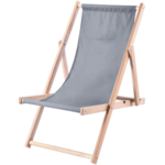 Leżak drewniany Classic regulowany szary