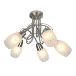 Lampa 5-płomienna Vidal nikiel mat