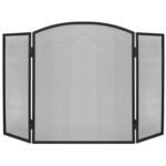 Parawan kominkowy PK013 118 x 76 cm czarny