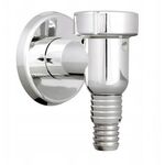 Zasyfonowanie natynkowe do pralki PP chromowany