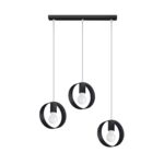 Lampa wisząca ALVA 3 czarna