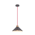 Lampa wisząca GATO E27 czany, czerwony