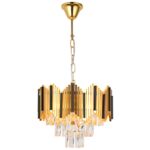 Lampa wisząca Harmonia 5 E14 złoty, czarny