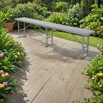 Ławka cateringowa szara 183 x 28 cm