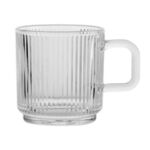 Kubek prązkowany 360 ml transparentny