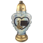 Znicz S2 serce 16 x 34 cm