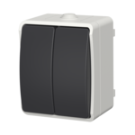 Łącznik świecznikowy Aqua Plus IP54 szary