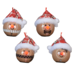 Bombka  LED ze świecącym nosem 7 x 6,6 x 7,5 cm wzór 2