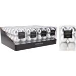 Bombka plastikowa 6 cm 12 sztuk mix srebrny