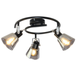 Reflektor 3-punktowy ORO TRINGA 3xE14 czarno-srebrny